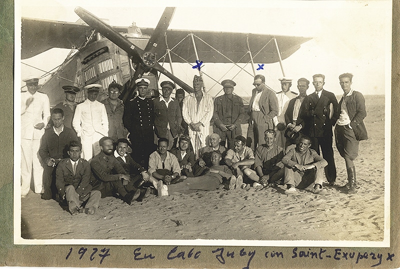 Hidalgo de Cisneros y Saint-Exupéry en Cabo Juby (1927)