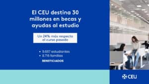El CEU destina 30 millones en becas y ayudas al estudio, un 24% más