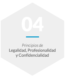 Principios de Legalidad, Profesionalidad y Confidencialidad